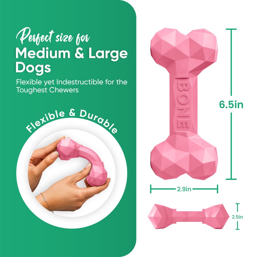 Natural Rubber Chew Bone — Medium/Large Dogs — photo 2