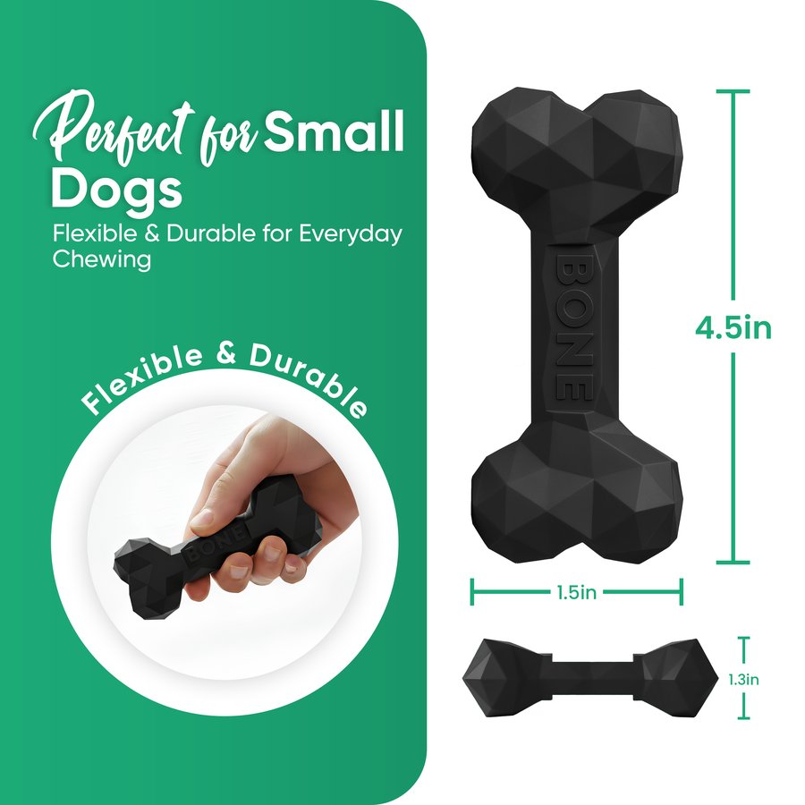 Natural Rubber Bone — Small Dogs & Puppies — photo 2
